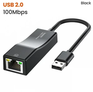 Black Toocki USB 2.0/Type-C Ethernet Adapter 100Mbps RJ45 LAN Network Card Bicolor LED for Win 11/10 Mac iPad Switch TJ01A TJ01A-CJ01-black-HLFBC Black Toocki USB 2.0/Type-C Ethernet Adapter 100Mbps RJ45 LAN Network Card Bicolor LED for Win 11/10 Mac iPad Switch TJ01A TJ01A-CJ01-black-HLFBC