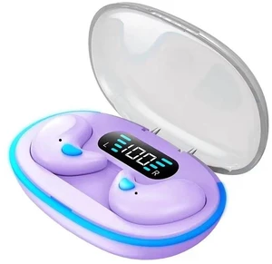 PURPLE with iOS Android Smartphones Tablets Active Noise Cancelling Sport Gaming Headset Ergonomic Bluetooth Earbuds 5.3 IPX5 Waterproof 350mAh Case Compatible EARB-BT04-PURPLE-82G5W PURPLE with iOS Android Smartphones Tablets Active Noise Cancelling Sport Gaming Headset Ergonomic Bluetooth Earbuds 5.3 IPX5 Waterproof 350mAh Case Compatible EARB-BT04-PURPLE-82G5W