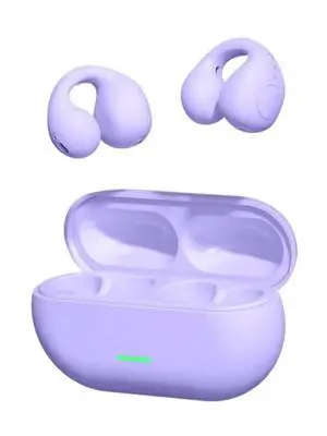 PURPLE 13mm Drivers ENC Noise Cancellation Compatible with iPhone Android PC HIFI Stereo Gaming Open Ear Wireless Earbuds Bluetooth 5.3 BTCL-ER03-PURPLE-SVWVE PURPLE 13mm Drivers ENC Noise Cancellation Compatible with iPhone Android PC HIFI Stereo Gaming Open Ear Wireless Earbuds Bluetooth 5.3 BTCL-ER03-PURPLE-SVWVE