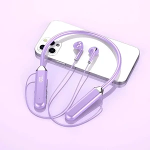 PURPLE Display IPX5 Waterproof HIFI Sound Noise Reduction Sport BT52-01 Wireless Bluetooth 5.2 Neckband Earphone LED BT52X-0103-PURPLE-6NVPP PURPLE Display IPX5 Waterproof HIFI Sound Noise Reduction Sport BT52-01 Wireless Bluetooth 5.2 Neckband Earphone LED BT52X-0103-PURPLE-6NVPP