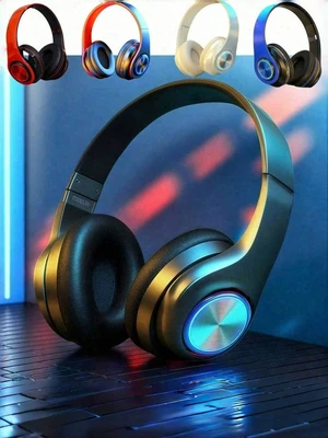 Bks Bluetooth 5.3 Over-Ear Wireless Headphones with Active Noise Cancelling, LED Light, Deep Bass, 40mm Drivers, USB Charging, 3.5mm AUX CBWS-01 Bks Bluetooth 5.3 Over-Ear Wireless Headphones with Active Noise Cancelling, LED Light, Deep Bass, 40mm Drivers, USB Charging, 3.5mm AUX CBWS-01