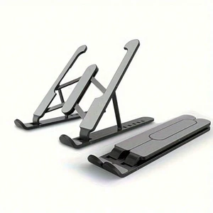 Bks 7-Level Adjustable Foldable Laptop Stand, Portable Laptop Cooling Pad Bks 7-Level Adjustable Foldable Laptop Stand, Portable Laptop Cooling Pad