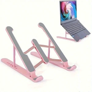 Bks 7-Level Adjustable Foldable Laptop Stand, Portable Laptop Cooling Pad Bks 7-Level Adjustable Foldable Laptop Stand, Portable Laptop Cooling Pad