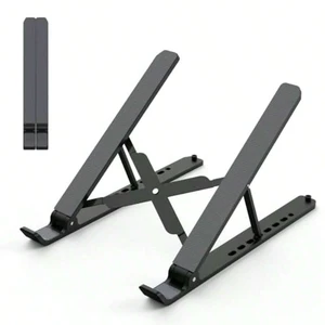 Bks Adjustable Laptop Stand For 10-15.6 Inch Notebook Riser ABS Silicone Foldable Portable Ventilated Cooling Holder Mount Bks Adjustable Laptop Stand For 10-15.6 Inch Notebook Riser ABS Silicone Foldable Portable Ventilated Cooling Holder Mount