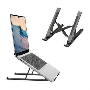Bks Foldable Laptop Stand Height Adjustable Aluminum Desktop Holder for 10-15.6 Inch Laptops Phones Books Ergonomic Portable Cooling Rack Bks Foldable Laptop Stand Height Adjustable Aluminum Desktop Holder for 10-15.6 Inch Laptops Phones Books Ergonomic Portable Cooling Rack