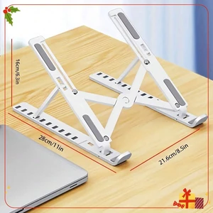 Bks 10-Level Adjustable Laptop Stand Height Riser Foldable Computer Holder Desk Ergonomic Portable Notebook Riser for 10-17 Inch Bks 10-Level Adjustable Laptop Stand Height Riser Foldable Computer Holder Desk Ergonomic Portable Notebook Riser for 10-17 Inch
