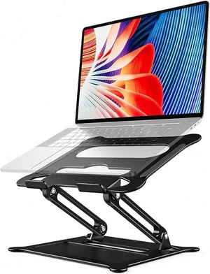 Bks Adjustable Laptop Stand For Desk, Metal Foldable Riser Holder Portable Notebook Mount Ventilated Cooling Compatible With 10-15.6 Inch Laptops Bks Adjustable Laptop Stand For Desk, Metal Foldable Riser Holder Portable Notebook Mount Ventilated Cooling Compatible With 10-15.6 Inch Laptops