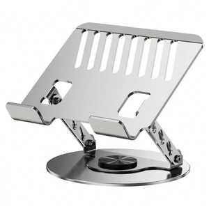 Bks Adjustable Laptop Stand For Desk, 360 Degree Swivel Aluminum Laptop Riser, Foldable Ergonomic Notebook Holder With Ventilated Cooling Design, Heavy Duty Computer Stand Fits 10-17.3 Inch Laptops Fo Bks Adjustable Laptop Stand For Desk, 360 Degree Swivel Aluminum Laptop Riser, Foldable Ergonomic Notebook Holder With Ventilated Cooling Design, Heavy Duty Computer Stand Fits 10-17.3 Inch Laptops Fo