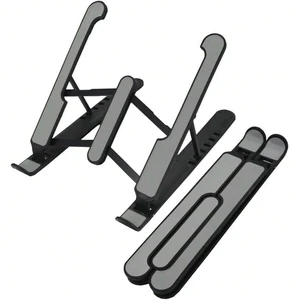 Bks Foldable Laptop Stand For Desk, Lightweight Portable Computer Stand With 6 Height Levels Ergonomic Aluminum Cooling Pad For MacBook 10-16 Inch Bks Foldable Laptop Stand For Desk, Lightweight Portable Computer Stand With 6 Height Levels Ergonomic Aluminum Cooling Pad For MacBook 10-16 Inch