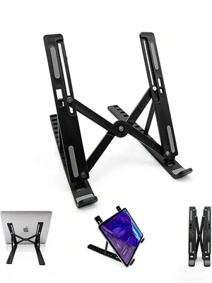 Bks Laptop Stand Adjustable Ergonomic Aluminum Holder 6 Angles Anti-Slip Compatible 9-15.6 Inch Laptops Relieve Back Pain Improve Posture Bks Laptop Stand Adjustable Ergonomic Aluminum Holder 6 Angles Anti-Slip Compatible 9-15.6 Inch Laptops Relieve Back Pain Improve Posture