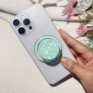 Bks Adjustable Glitter Diamond Phone Holder Magnetic Stand Colorful Shell Pattern Compatible iPhone Magsafe Valentine Gift Bks Adjustable Glitter Diamond Phone Holder Magnetic Stand Colorful Shell Pattern Compatible iPhone Magsafe Valentine Gift