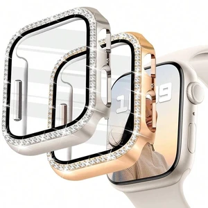 Bks 2 Pack Glitter Bling Case with HD Screen Protector Compatible with Apple Watch Series 1 2 3 38mm Women Rhinestone Bumper Cover Starlight Rose Gold Bks 2 Pack Glitter Bling Case with HD Screen Protector Compatible with Apple Watch Series 1 2 3 38mm Women Rhinestone Bumper Cover Starlight Rose Gold