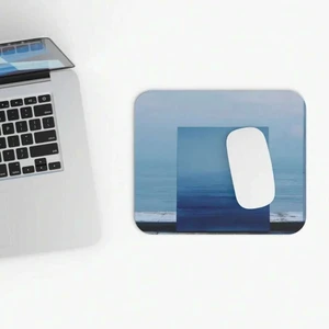Bks Blue Minimalist Mouse Pad 9.84x11.81in Polyester Desk Mat Non-Slip Rubber Base for Office Gaming Bks Blue Minimalist Mouse Pad 9.84x11.81in Polyester Desk Mat Non-Slip Rubber Base for Office Gaming