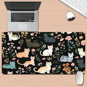 Bks Cats In Night Mousepad Keyboard Gaming Accessories Office Computer PC Gamer Laptop Desk Mat Rubber Non Slip Bks Cats In Night Mousepad Keyboard Gaming Accessories Office Computer PC Gamer Laptop Desk Mat Rubber Non Slip