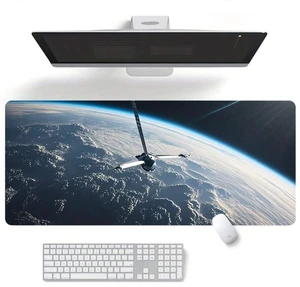 Bks Extra Large Space Station Gaming Mouse Pad Desk Mat Non-Slip Rubber Base Waterproof Micro-Weave Cloth Surface for Laptop and PC Bks Extra Large Space Station Gaming Mouse Pad Desk Mat Non-Slip Rubber Base Waterproof Micro-Weave Cloth Surface for Laptop and PC