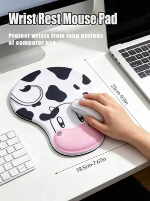 Bks Cute Cartoon Sheep Silicone Mouse Pad With Wrist Support 3D Effect Back To School Gaming Desk Accessories Office Supplies Bks Cute Cartoon Sheep Silicone Mouse Pad With Wrist Support 3D Effect Back To School Gaming Desk Accessories Office Supplies