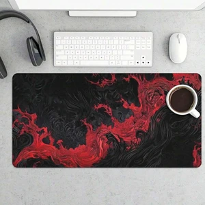 Bks Gothic Flame Cool Red & Black Extended Large Desk Mat 31.5x15.75 In, Gaming Mouse Pad With Non-Slip Base, Stylish Functional Desk Decor Bks Gothic Flame Cool Red & Black Extended Large Desk Mat 31.5x15.75 In, Gaming Mouse Pad With Non-Slip Base, Stylish Functional Desk Decor