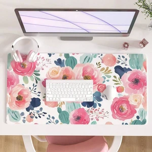 Bks Large Mouse Pad Pink Floral Desk Mat Waterproof PU Leather Gaming Surface For PC Laptop Desktop Office Home School 31.5 X 15.7 Inches Bks Large Mouse Pad Pink Floral Desk Mat Waterproof PU Leather Gaming Surface For PC Laptop Desktop Office Home School 31.5 X 15.7 Inches