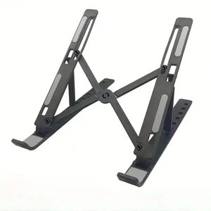 Bks Height Adjustable Portable Laptop Stand - Extra Large Foldable Computer Desk Ergonomic 10-Level Angles Compatible All Laptops Bks Height Adjustable Portable Laptop Stand - Extra Large Foldable Computer Desk Ergonomic 10-Level Angles Compatible All Laptops