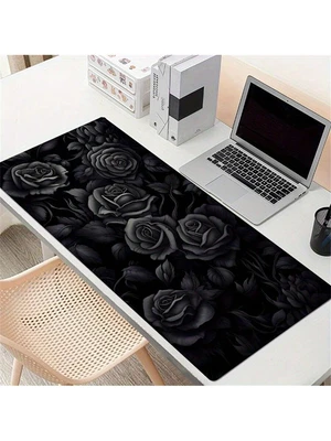 Bks Large Floral Mouse Pad Art Design Non-Slip Rubber Base Stitched Edges Desk Mat For Work Gaming Office Home Gift Bks Large Floral Mouse Pad Art Design Non-Slip Rubber Base Stitched Edges Desk Mat For Work Gaming Office Home Gift