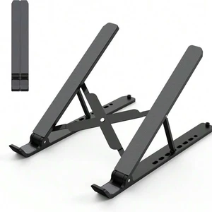 Bks Adjustable Laptop Stand For Desk, Foldable Notebook Riser With Ventilated Cooling Design, Ergonomic Height Settings For 10-15.6 Inch Laptops And Tablets Bks Adjustable Laptop Stand For Desk, Foldable Notebook Riser With Ventilated Cooling Design, Ergonomic Height Settings For 10-15.6 Inch Laptops And Tablets