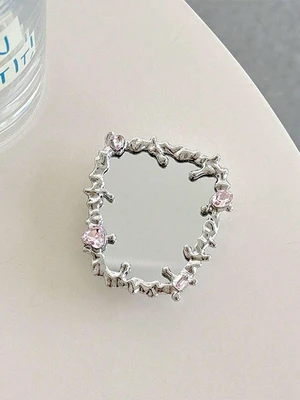 Bks Rhinestone Phone Grip Stand Holder, Asymmetric Butterfly Heart Design, Retractable Adhesive Mount for Smartphones Bks Rhinestone Phone Grip Stand Holder, Asymmetric Butterfly Heart Design, Retractable Adhesive Mount for Smartphones