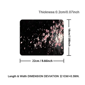 Bks Extra Large Mouse Pad Pink Sakura Moon Pattern Non-Slip Rubber Base Washable for PC Office Dorm Gaming Bks Extra Large Mouse Pad Pink Sakura Moon Pattern Non-Slip Rubber Base Washable for PC Office Dorm Gaming