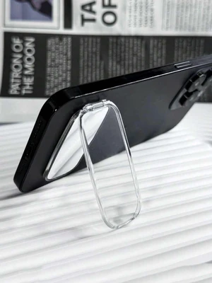 Bks Transparent Acrylic Phone Stand Holder With Makeup Mirror Case Compatible iPhone Android Gift Bks Transparent Acrylic Phone Stand Holder With Makeup Mirror Case Compatible iPhone Android Gift