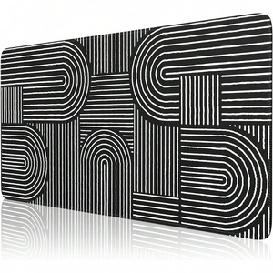 Bks Black Desk Mat, Large Mouse Pad For Desk, Anti-Slip Big Mousepad With Stitched Edges, Computer Pad For Desktop Bks Black Desk Mat, Large Mouse Pad For Desk, Anti-Slip Big Mousepad With Stitched Edges, Computer Pad For Desktop