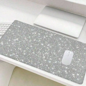 Bks Glitter Large Gaming Mouse Pad, Office Desk Accessories, Non-Slip Rubber Base Stitched Edge Desk Pad For Desk Laptop Desktop, Desktop Accessory, Gift For Friend Bks Glitter Large Gaming Mouse Pad, Office Desk Accessories, Non-Slip Rubber Base Stitched Edge Desk Pad For Desk Laptop Desktop, Desktop Accessory, Gift For Friend