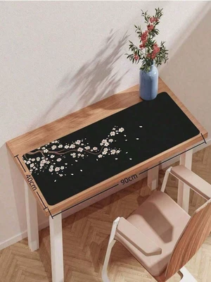 Bks Gaming Mouse Pad Black Cherry Blossom Pattern, 3 Sizes, Non-Slip Rubber Base, Waterproof Stitched Edge, Office Desk Mat Bks Gaming Mouse Pad Black Cherry Blossom Pattern, 3 Sizes, Non-Slip Rubber Base, Waterproof Stitched Edge, Office Desk Mat