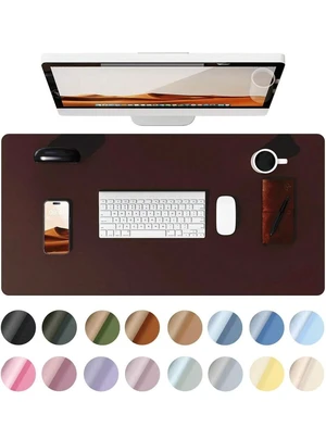 Bks Large Leather Desk Pad, Waterproof Mouse Mat, Non-Slip PU Office Blotter, Home Writing Surface for Laptop and Keyboard Bks Large Leather Desk Pad, Waterproof Mouse Mat, Non-Slip PU Office Blotter, Home Writing Surface for Laptop and Keyboard