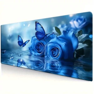 Bks Extra Large Gaming Mouse Pad Desk Mat Blue Rose Butterfly Water Design Non-Slip Rubber Base Waterproof Extended Keyboard Pad for Laptop Office School Home Aesthetic Room Decor Study Writing Pad Te Bks Extra Large Gaming Mouse Pad Desk Mat Blue Rose Butterfly Water Design Non-Slip Rubber Base Waterproof Extended Keyboard Pad for Laptop Office School Home Aesthetic Room Decor Study Writing Pad Te