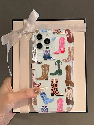 Bks Western Style Shockproof Fashion Phone Case Western Cowboy Western Cowboy Boots Printed Clear Phone Case With Apple 16/11/12/13/14/15/15Pro/15Plus/15ProMax/7Plus/8Plus/X/XSMax/XR/11Pro/12Pro/13Pro Bks Western Style Shockproof Fashion Phone Case Western Cowboy Western Cowboy Boots Printed Clear Phone Case With Apple 16/11/12/13/14/15/15Pro/15Plus/15ProMax/7Plus/8Plus/X/XSMax/XR/11Pro/12Pro/13Pro