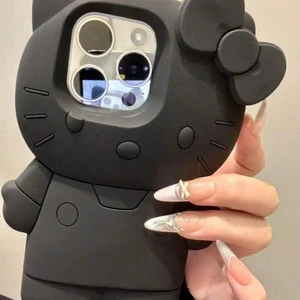 Bks Silicone Shockproof Phone Case with Kitty Cat Strap, Waterproof Anti-Drop Protective Cover for iPhone 17 16 15 14 13 12 11 Series Bks Silicone Shockproof Phone Case with Kitty Cat Strap, Waterproof Anti-Drop Protective Cover for iPhone 17 16 15 14 13 12 11 Series