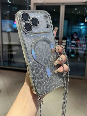 Bks Alloy TPU Lanyard Style Magnetic Phone Case With Long Strap Compatible iPhone 17 15 14 13 12 11 Series Gold Bks Alloy TPU Lanyard Style Magnetic Phone Case With Long Strap Compatible iPhone 17 15 14 13 12 11 Series Gold