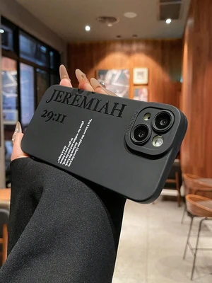 Bks Black TPU Phone Case Slogan Bible Verse Shock-Resistant Matte Soft Cover Compatible With Samsung Galaxy And Apple iPhone Models Bks Black TPU Phone Case Slogan Bible Verse Shock-Resistant Matte Soft Cover Compatible With Samsung Galaxy And Apple iPhone Models