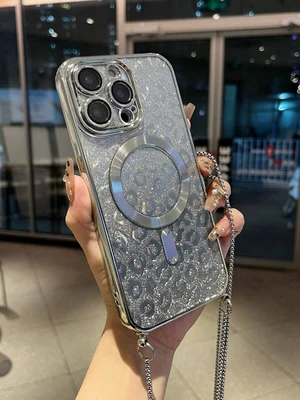 Bks Alloy TPU Lanyard Style Magnetic Phone Case With Long Strap Compatible iPhone 17 15 14 13 12 11 Series Gold Bks Alloy TPU Lanyard Style Magnetic Phone Case With Long Strap Compatible iPhone 17 15 14 13 12 11 Series Gold