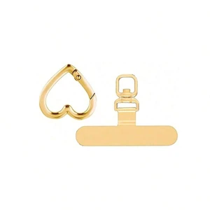 Bks 2-In-1 Rotating Stainless Steel Phone Lanyard Clip with Spring Ring Anti-Drop Finger Strap Universal Case Back Adhesive Holder Bks 2-In-1 Rotating Stainless Steel Phone Lanyard Clip with Spring Ring Anti-Drop Finger Strap Universal Case Back Adhesive Holder
