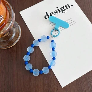 Bks Gradient Beaded Phone Chain Lanyard with Card Holder, Universal Strap for Camera Earphone Case Key Bag Water Bottle Bks Gradient Beaded Phone Chain Lanyard with Card Holder, Universal Strap for Camera Earphone Case Key Bag Water Bottle