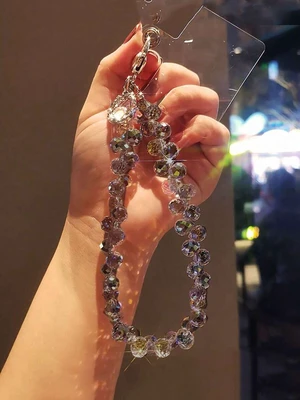 Bks Crystal Flower Pendant Oil Drop Phone Chain, Unique High-End Women's Charm, Beaded Bracelet Wrist Strap Anti-Lost Lanyard Compatible With Android Smartphone Bks Crystal Flower Pendant Oil Drop Phone Chain, Unique High-End Women's Charm, Beaded Bracelet Wrist Strap Anti-Lost Lanyard Compatible With Android Smartphone