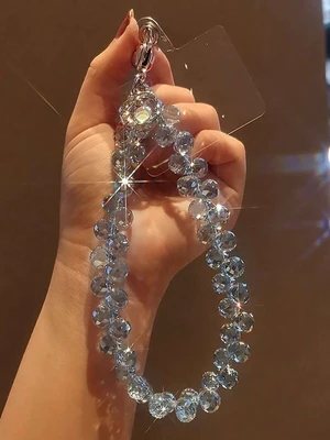 Bks Crystal Flower Pendant Oil Drop Phone Chain, Unique High-End Women's Charm, Beaded Bracelet Wrist Strap Anti-Lost Lanyard Compatible With Android Smartphone Bks Crystal Flower Pendant Oil Drop Phone Chain, Unique High-End Women's Charm, Beaded Bracelet Wrist Strap Anti-Lost Lanyard Compatible With Android Smartphone