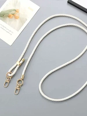 Bks Adjustable Braided Leather Crossbody Phone Lanyard with Transparent Card Holder for Smartphones Bks Adjustable Braided Leather Crossbody Phone Lanyard with Transparent Card Holder for Smartphones