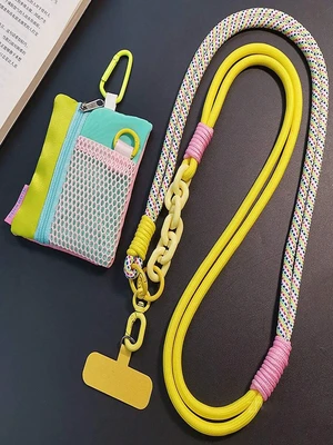 Bks Women's Long Crossbody Phone Lanyard Portable Mini Storage Pouch Anti-Loss Key Holder Versatile Shoulder Strap For Travel Shopping Bks Women's Long Crossbody Phone Lanyard Portable Mini Storage Pouch Anti-Loss Key Holder Versatile Shoulder Strap For Travel Shopping