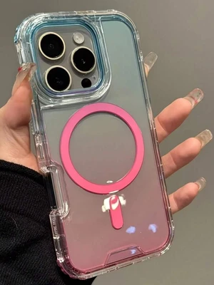 Bks Magnetic Wireless Charging Phone Case, Transparent Gradient Soft Silicone Back Cover Compatible iPhone 18 Pro Max 17 AIR 16 15 14 13 12 11 Pro Max Plus Candy Color Bks Magnetic Wireless Charging Phone Case, Transparent Gradient Soft Silicone Back Cover Compatible iPhone 18 Pro Max 17 AIR 16 15 14 13 12 11 Pro Max Plus Candy Color