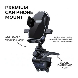 Bks Universal Car Phone Holder 360° Rotating Gravity Mount With Adjustable Clip, Auto-Lock One-Hand Operation, Non-Blocking View, Fits 4.0-7.0 Inch Phones, For Dashboard Visor Use,Alligator Clip Car Bks Universal Car Phone Holder 360° Rotating Gravity Mount With Adjustable Clip, Auto-Lock One-Hand Operation, Non-Blocking View, Fits 4.0-7.0 Inch Phones, For Dashboard Visor Use,Alligator Clip Car