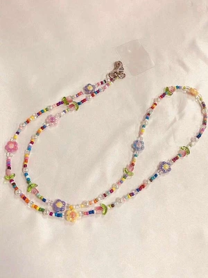 Bks Tulip Floral Detachable Phone Lanyard Strap, Beaded Bag Chain Accessory, Design Compatible With Android And Most Smartphone,Gifts For Mother, Family, Friends, Birthday, Holiday Phone Chain Bks Tulip Floral Detachable Phone Lanyard Strap, Beaded Bag Chain Accessory, Design Compatible With Android And Most Smartphone,Gifts For Mother, Family, Friends, Birthday, Holiday Phone Chain