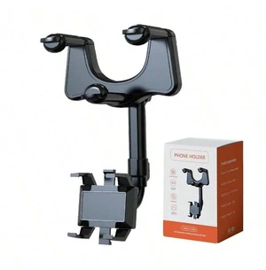 Bks Multi-Function Adjustable 360° Rotatable Rearview Mirror Car Phone Mount Holder, Extendable Bracket Compatible With iPhone Android Bks Multi-Function Adjustable 360° Rotatable Rearview Mirror Car Phone Mount Holder, Extendable Bracket Compatible With iPhone Android