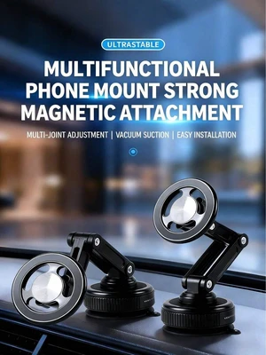 Bks 360 Rotating Magnetic Car Phone Holder Multi-Angle Mechanical Arm Adjustable Mount for Dashboard Glass Desk with Suction Cup Bks 360 Rotating Magnetic Car Phone Holder Multi-Angle Mechanical Arm Adjustable Mount for Dashboard Glass Desk with Suction Cup