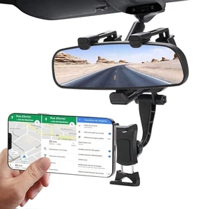 Bks Universal Car Phone Holder Rear View Mirror Mount Cradle Fits iPhone Galaxy All Devices Bks Universal Car Phone Holder Rear View Mirror Mount Cradle Fits iPhone Galaxy All Devices
